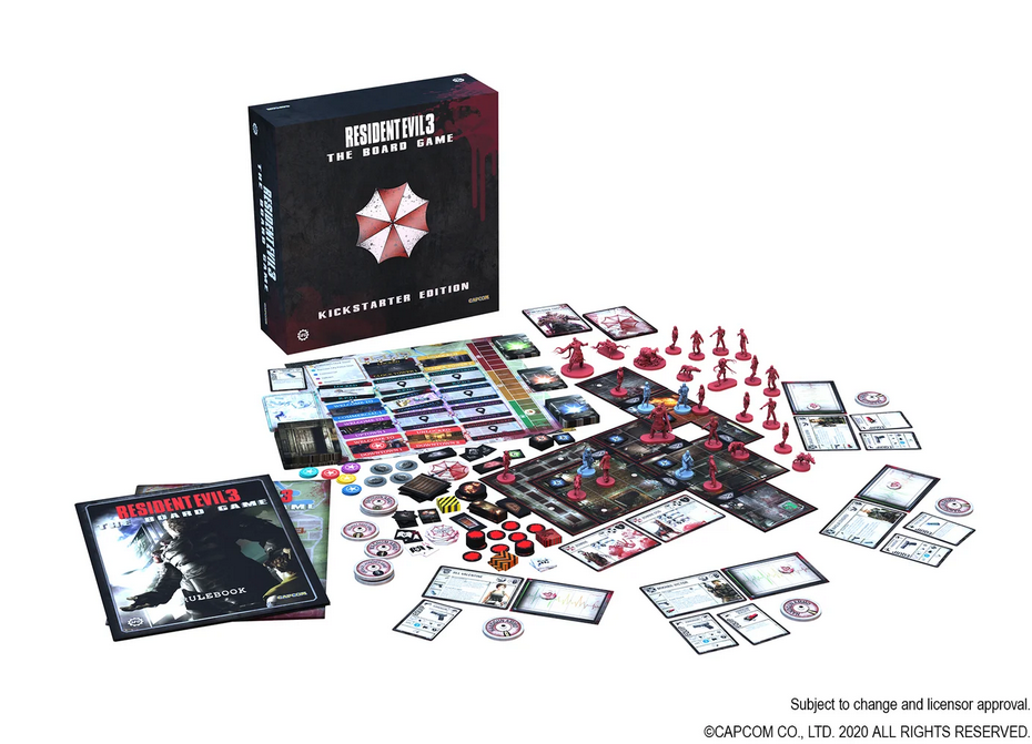 De nouvelles images du jeu de plateau Resident Evil 3